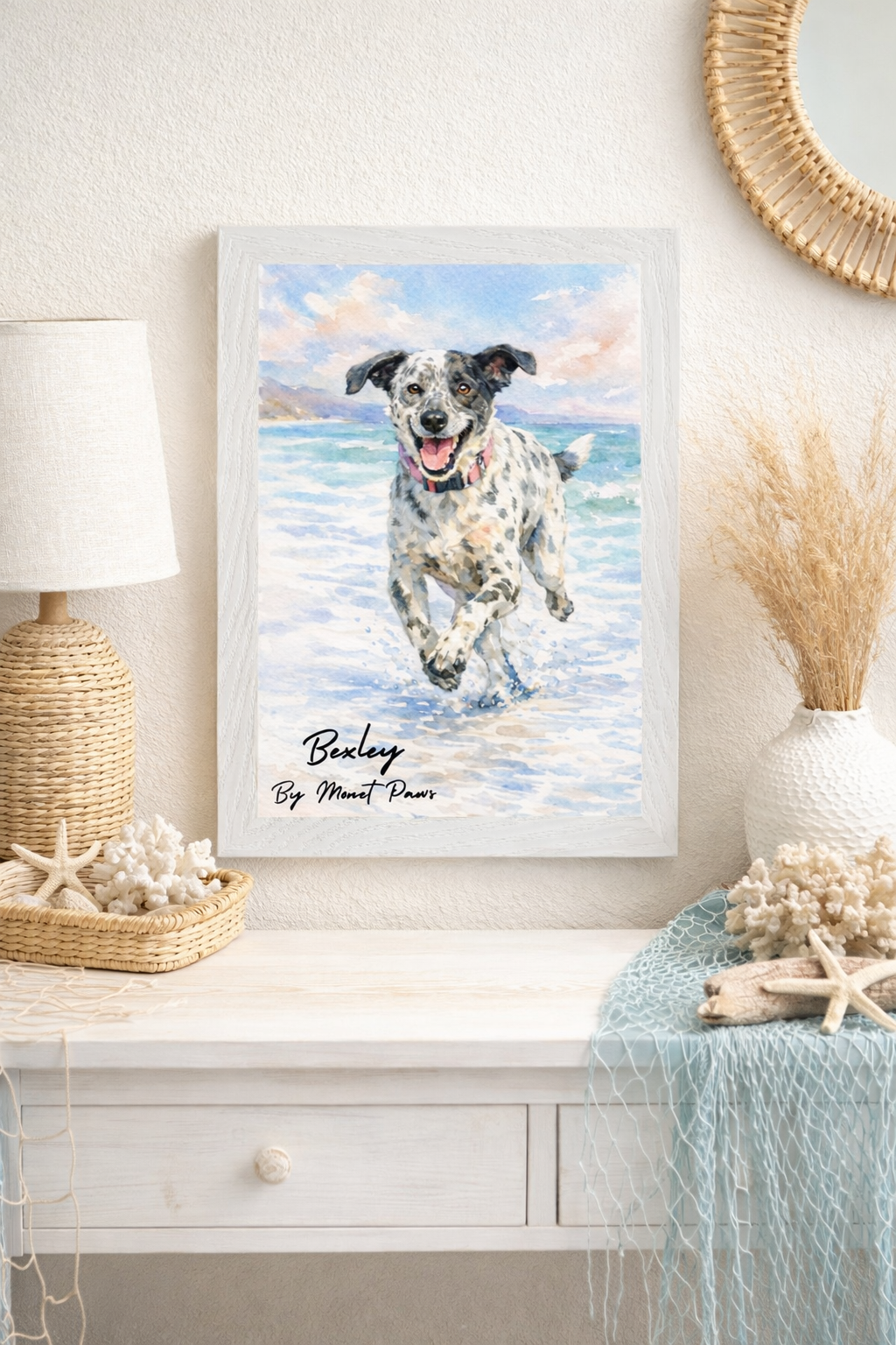 FRAMED Custom Dog Portrait