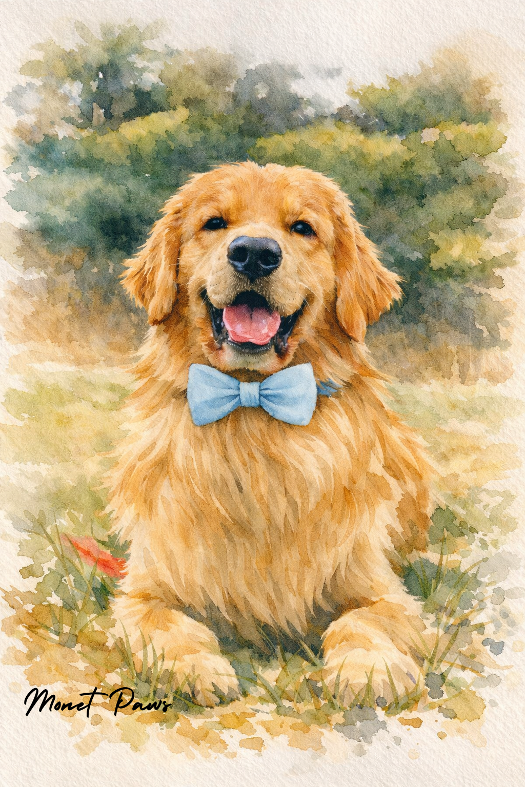 DIGITAL DOWNLOADABLE CUSTOM DOG PORTRAIT