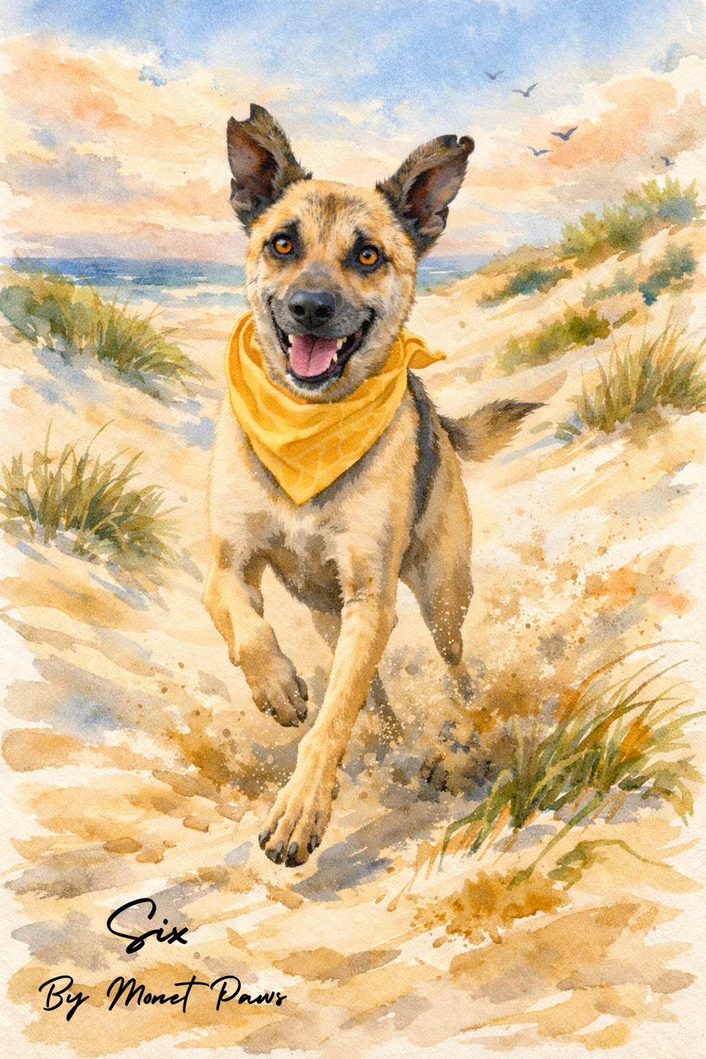 DIGITAL DOWNLOADABLE CUSTOM DOG PORTRAIT