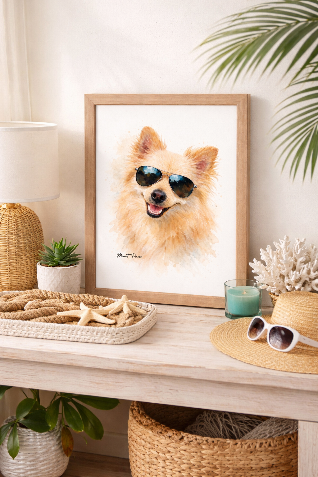 FRAMED Custom Dog Portrait